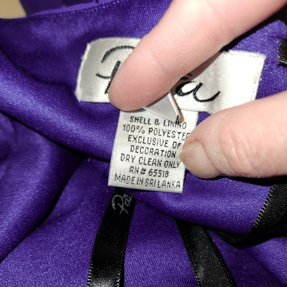 Patra Purple Blue Halter Evening Dress - Picture 12 of 12